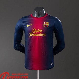 Barcelone Retro Maillots De Foot Domicile Homme Manche Longue 12 13 FG1047