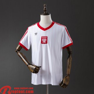 Pologne Retro Maillots De Foot Domicile Homme 1982 FG1093