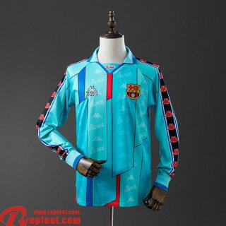 Barcelone Retro Maillots De Foot Exterieur Homme Manche Longue 95 97 FG1118