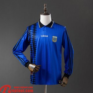 Argentine Retro Maillots De Foot Exterieur Homme Manche Longue 1994 FG1143