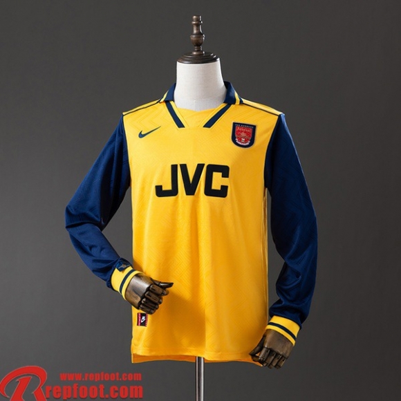 Arsenal Retro Maillots De Foot Exterieur Homme Manche Longue 96 97 FG1149