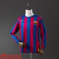 Barcelone Retro Maillots De Foot Domicile Homme Manche Longue 2005 06 FG1154