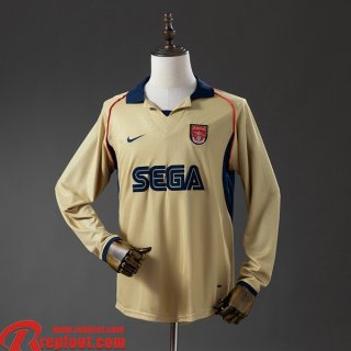 Arsenal Retro Maillots De Foot Exterieur Homme Manche Longue 01 02 FG1181