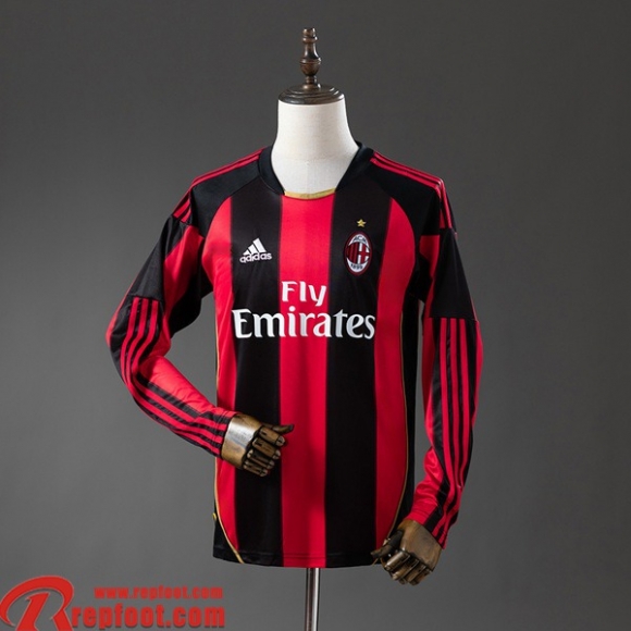 AC Milan Retro Maillots De Foot Domicile Homme Manche Longue 10 11 FG1185 AC Milan Retro Maillots De Foot Domicile Homme Manche Longue 10 11 FG1185