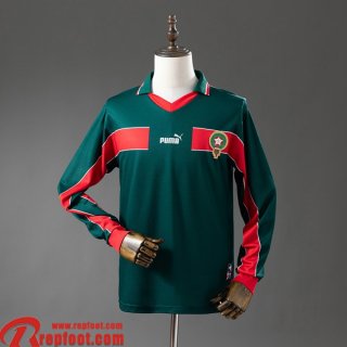 Morocco Retro Maillots De Foot Domicile Homme Manche Longue 1998 FG1190