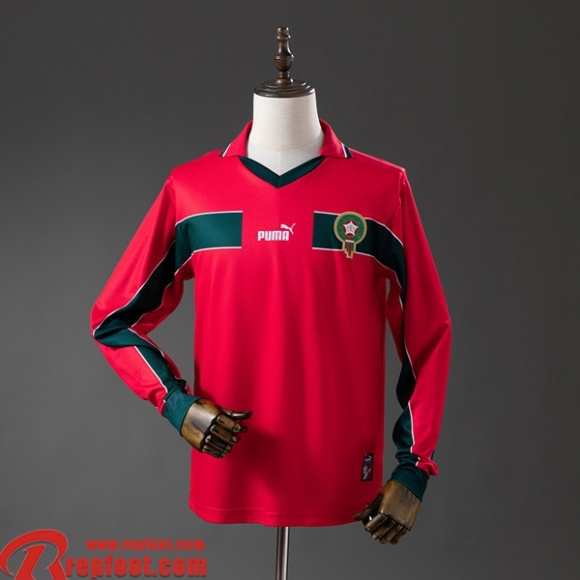Morocco Retro Maillots De Foot Exterieur Homme Manche Longue 1998 FG1191