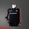 Manchester United Retro Maillots De Foot Homme Manche Longue 1998 99 FG847