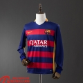 Barcelone Retro Maillots De Foot Domicile Homme Manche Longue 2015 16 FG855