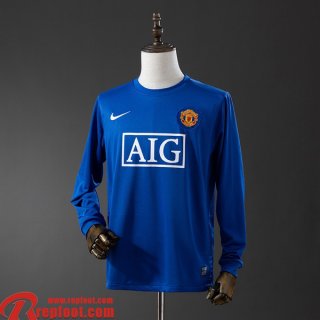 Manchester United Retro Maillots De Foot Exterieur Homme Manche Longue 2008 09 FG859
