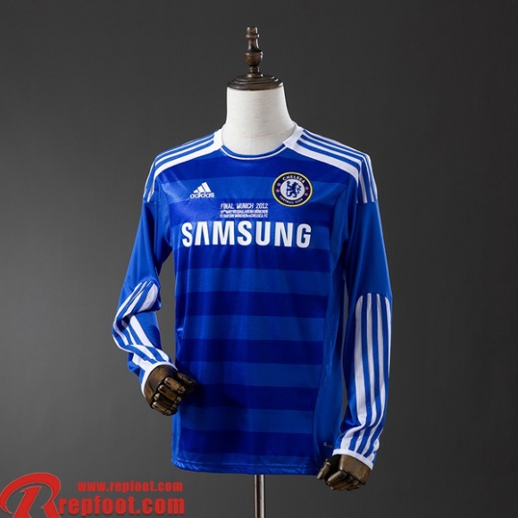 Chelsea Retro Maillots De Foot Domicile Homme Manche Longue 2011 12 FG860