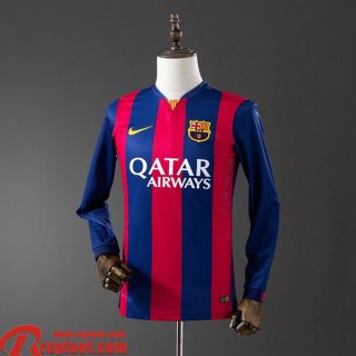Barcelone Retro Maillots De Foot Domicile Homme Manche Longue 2014 15 FG863
