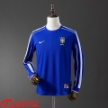 Bresil Retro Maillots De Foot Exterieur Homme Manche Longue 1998 FG917