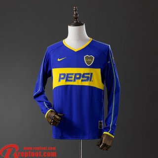 Boca Juniors Retro Maillots De Foot Domicile Homme Manche Longue 03 04 FG947