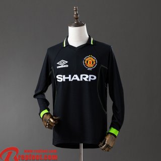 Manchester United Retro Maillots De Foot Exterieur Homme Manche Longue 98 99 FG956