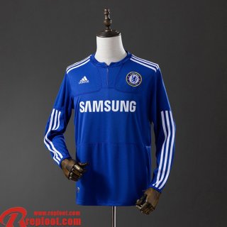 Chelsea Retro Maillots De Foot Domicile Homme Manche Longue 09 10 FG957