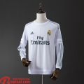 Real Madrid Retro Maillots De Foot Domicile Homme Manche Longue 15 16 FG959