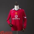 Manchester United Retro Maillots De Foot Domicile Homme Manche Longue 04 06 FG960