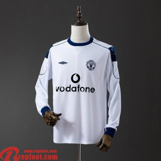 Manchester United Retro Maillots De Foot Exterieur Homme Manche Longue 00 01 FG965