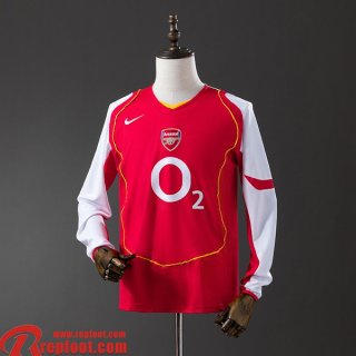 Arsenal Retro Maillots De Foot Domicile Homme Manche Longue 04 05 FG966