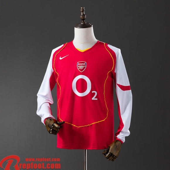 Arsenal Retro Maillots De Foot Domicile Homme Manche Longue 04 05 FG966