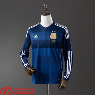 Argentine Retro Maillots De Foot Exterieur Homme Manche Longue 2014 FG967