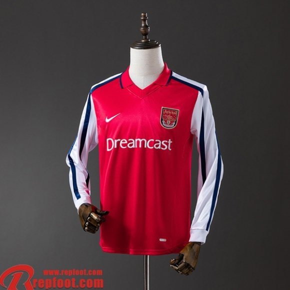 Arsenal Retro Maillots De Foot Domicile Homme Manche Longue 01 02 FG969
