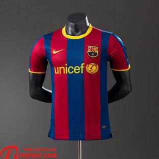 Barcelone Retro Maillots De Foot Domicile Homme Manche Longue 10 11 FG990