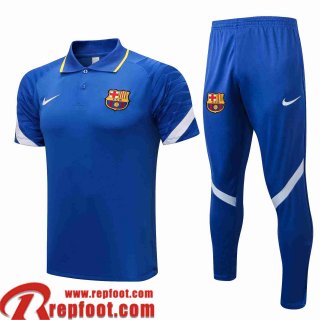 Barcelone Polo foot bleu Homme 2021 2022 PL190