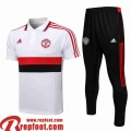 Manchester United Polo foot blanche Homme 2021 2022 PL198