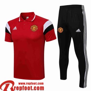 Manchester United Polo foot rouge Homme 2021 2022 PL204