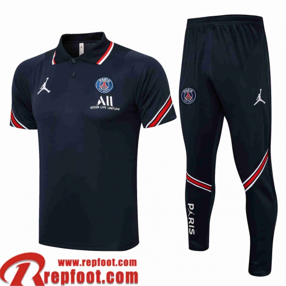 PSG Paris Polo foot bleu Homme 2021 2022 PL206