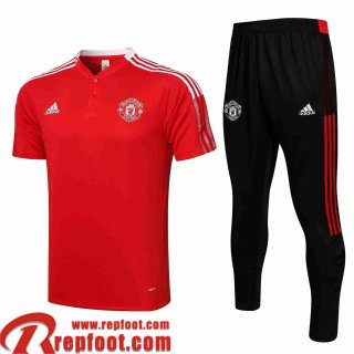 Manchester United Polo foot rouge Homme 2021 2022 PL207
