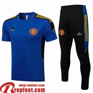 Manchester United T-Shirt bleu Homme 2021 2022 PL208