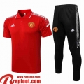 Manchester United Polo foot rouge Homme 2021 2022 PL212