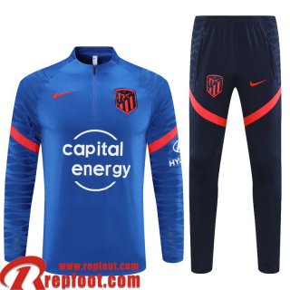 Olympique Lyon Survetement de Foot bleu Homme 2021 2022 TG158