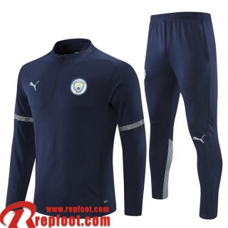 Manchester City Survetement de Foot bleu Homme 2021 2022 TG161