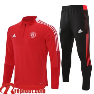 Manchester United Survetement de Foot rouge Homme 2021 2022 TG164