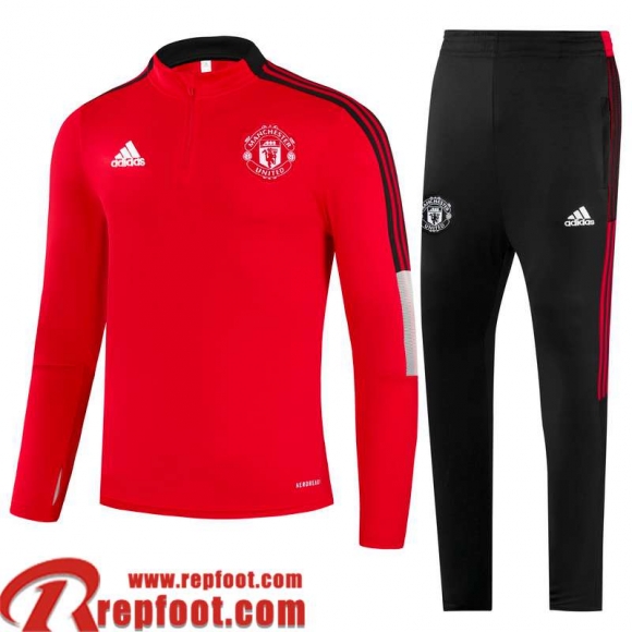 Manchester United Survetement de Foot rouge Homme 2021 2022 TG165