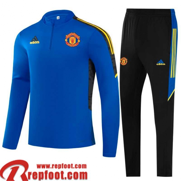 Manchester United Survetement de Foot bleu Homme 2021 2022 TG166