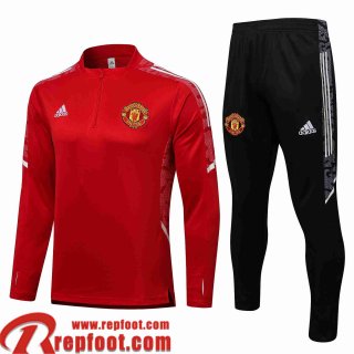 Manchester United Survetement de Foot rouge Homme 2021 2022 TG176