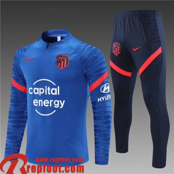 Olympique Lyon Survetement de Foot bleu Enfant 2021 2022 TK134