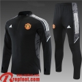 Manchester United Survetement de Foot le noir Enfant 2021 2022 TK145