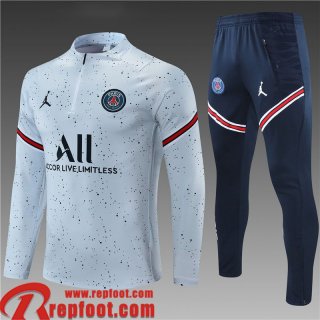 PSG Paris Survetement de Foot gris Enfant 2021 2022 TK148