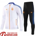 Real Madrid Veste Foot blanche Enfant 2021 2022 TK154