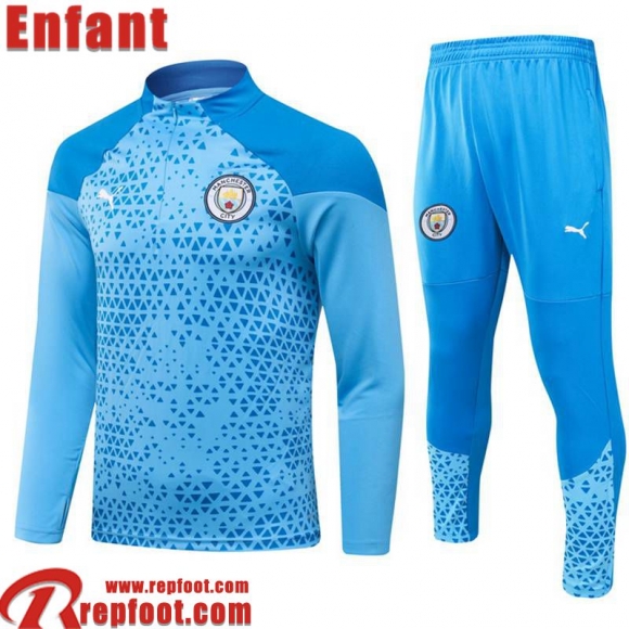 Manchester City Survetement de Foot Enfant 23 24 C78