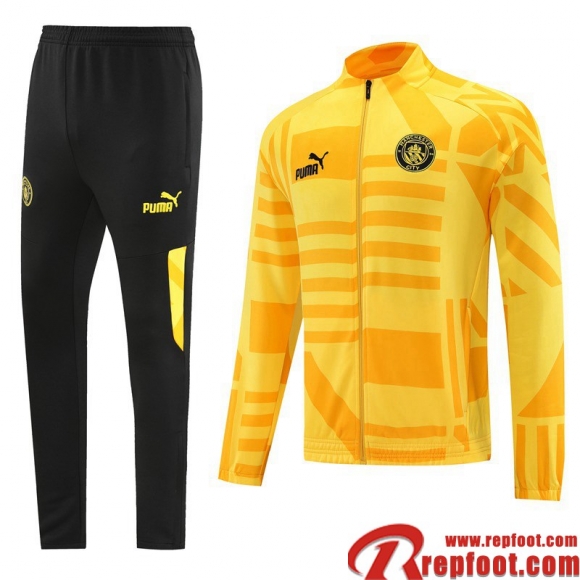 Veste Foot Manchester City jaune Homme 22 23 JK581