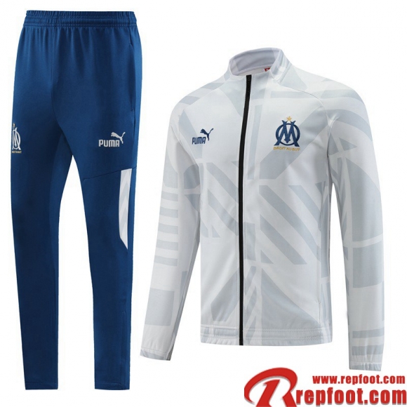 Veste Foot Marseille gris Homme 22 23 JK584