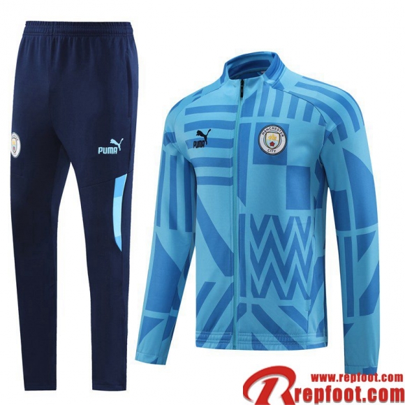 Veste Foot Manchester City bleu Homme 22 23 JK588