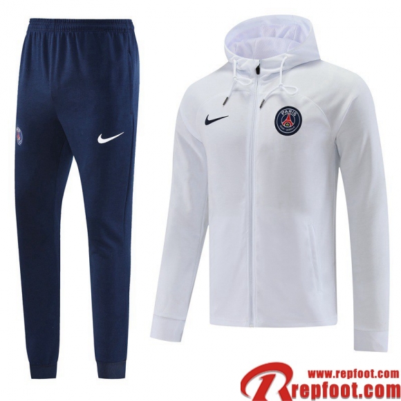 Veste Foot PSG Blanc Homme 22 23 JK596