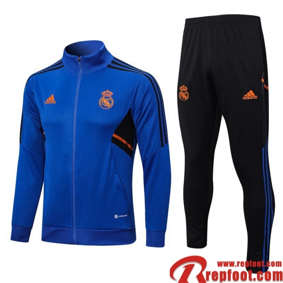 Veste Foot Real Madrid bleu Homme 22 23 JK601